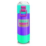 Coral High Mor Renk Detaylı Desenli 500 ml Termos