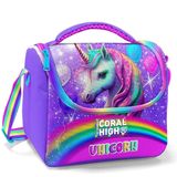Coral High Mor Simli Unicorn Isi Yalitimli Beslenme Cantasi - Kiz Cocuk