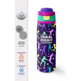 Coral High Mor Voleybol Desenli Pipetli ve Direkt Içim Çelik Termos 800 ml 38525 - Tekli