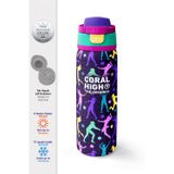 Coral High Mor Voleybol Desenli Pipetli ve Direkt İçim Çelik Termos 800 ml 38525