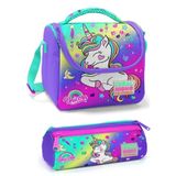 Coral High Mor Yeşil Tekboynuz Unicorn Kız Çocuk Beslenme Çantası