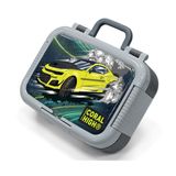 Coral High Nefti Fosforlu Sarı Araba Desenli Erkek Çocuk Paslanmaz Çelik Beslenme/Yemek Kabı - 39358