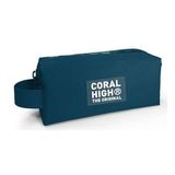 Coral High Nefti Kamuflaj Tek Bolmeli Kalemlik - Kiz Cocuk Kalem Cantasi