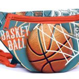 Coral High Nefti Turuncu Basketbol Baskılı Erkek Çocuk Bel Çantası