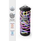 Coral High Neon Desenli Çelik Termos Matara 650 ml 38330 - Renkli