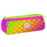 Coral High Neon Renkli Dama Desenli Kalem Kutusu 31003