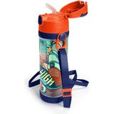 Coral High Neon Turuncu Kaykay Desenli Çelik Termos 500 ml 11923 Renkli Tasarım ve Dayanıklı Yapı