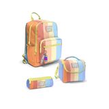 Coral High Okul Çantası 3'lü Set, Orta, ADYAYG2025-2SET, Ekru, kız-çocuk