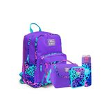 Coral High Okul Çantası ADYAYG-2025YENİ Leopar Desen 4'lü Set, Orta, ADYAYG-2025YENİ, Mor, erkek-çocuk