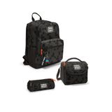 Coral High Okul Çantası Siyah Blok Desenli 3'lü Set 42x28x16 cm, Orta, SET01K7525, Antrasit, erkek-çocuk