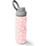 Coral High Papatya Desenli Pipetli ve Direkt Içim Çelik Termos 800 ml 38502 - Açık Pembe - Tekli