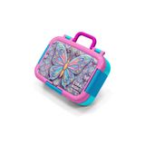 Coral High Pastel Renkli Kelebek Desenli Kız Çocuk Paslanmaz Çelik Beslenme/Yemek Kabı - 39106