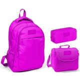 Coral High Pembe Kız Çocuk İlkokul Çanta Seti - Sırt Çantası + Beslenme Çantası + Kalemlik