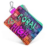 Coral High Pembe Lacivert Grafiti Bozuk Para Çantası - Kız Çocuk