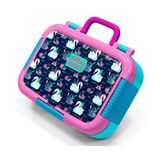 Coral High Pembe Lacivert Kuğu Baskılı Kız Çocuk Paslanmaz Çelik Beslenme/Yemek Kabı - 39304