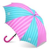 Coral High Pembe Mavi Çizgi Desenli Çocuk Şemsiyesi 36120