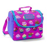 Coral High Pembe Mor Cupcake Baskılı Termoslu Kız Çocuk Beslenme Çantası