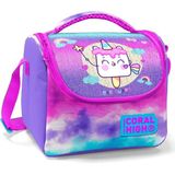 Coral High Pembe Mor Dondurma Desenli Kız Çocuk Beslenme Çantası - Termal Yalıtımlı 5 Litre