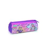 Coral High Pembe Mor Fashion Girl Uc Bolmeli Kalem Cantasi - Kiz Cocuk