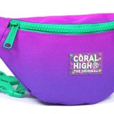 Coral High Pembe Mor Renk Geçişli Baskılı Kız Çocuk Bel Çantası