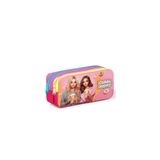 Coral High Pembe Neon Mercan Fashion Girl Desenli İki Bölmeli Kalem Çantası 22144