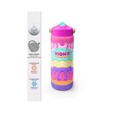 Coral High Pembe Rengarenk Katlanır Ağızlıklı Çelik Termos 650 Ml 38377 Pembe - Altın