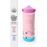 Coral High Pembe Şeker Desenli Katlanır Ağızlıklı Çelik Termos 650 ml 38349 - Tekli