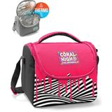 Coral High Pembe Siyah Beyaz Desenli Thermo Beslenme Çantası 22778