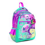 Coral High Pembe Su Yeşili Flamingo Desenli Okul Çantası 23647