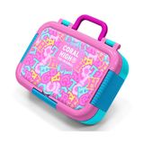 Coral High Pembe Su Yeşili Harf Baskılı Kız Çocuk Paslanmaz Çelik Beslenme/Yemek Kabı - 39141