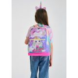 Coral High Pembe Su Yeşili Unicorn Okul Sırt ve Beslenme Çantası Seti - Kız Çocuk - Dört Bölmeli - Pembe Unicorn Prensesv