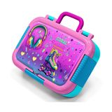 Coral High Pembe Turkuaz Kulaklık Paten Desenli Kız Çocuk Paslanmaz Çelik Beslenme/Yemek Kabı - 39262