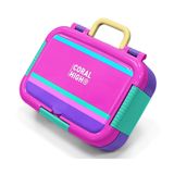 Coral High Pembe Yeşil Çok Renkli Kız Çocuk Paslanmaz Çelik Beslenme/Yemek Kabı - 39315