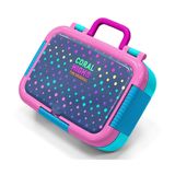 Coral High Puantiyeli Lacivert Desenli Kız Çocuk Paslanmaz Çelik Beslenme/Yemek Kabı - 39179