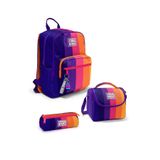 Coral High Renkli Çizgili 3 lü Okul Çanta Seti SET0123674