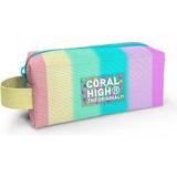 Coral High Renkli Çizgili Desenli Kalem 22070 Çantası 1000 ml Polyester Malzemeden Dayanıklı Tasarım