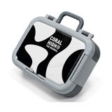 Coral High Renkli Çizgili Siyah Beyaz Erkek Çocuk Paslanmaz Çelik Beslenme/Yemek Kabı - 39194