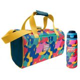 Coral High Renkli Kamuflaj Desenli Unisex Spor Çantası ve 800 ml Çelik Matara Seti 27549