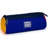 Coral High Renkli Üç Bölmeli Kalem Çantası 31022 PVC Malzemeden 1 Litre Kapasiteli - 1 Adet