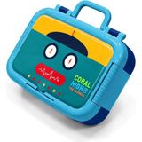 Coral High Robot Desenli Çelik Beslenme Kabı 39223 - Renkli