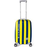 Coral High Sarı Lacivert Çubuklu Kabin Boy Valiz (50CM) 16562 - Sarı - Lacivert - Beyaz