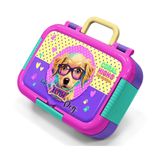 Coral High Sarı Pembe Mor Sevimli Köpek Desenli Kız Çocuk Paslanmaz Çelik Beslenme/Yemek Kabı - 39260