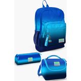 Coral High SET0123745 Kids Lacivert Mavi Renk Geçişli 3’lü Okul Çanta Seti