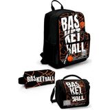 Coral High Siyah Basketbol Desenli 3’lü Okul Çanta Seti SET0123639