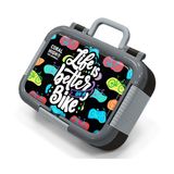 Coral High Siyah Beyaz Bisiklet Baskılı Kız Çocuk Paslanmaz Çelik Beslenme/Yemek Kabı - 39143
