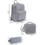 Coral High Siyah Beyaz Dama Desenli 3’lü Okul Çanta Seti SET0133234
