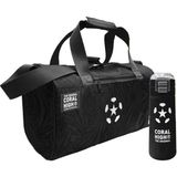 Coral High Siyah Beyaz Futbol Baskılı Erkek Çocuk Spor Çantası ve 500 ml Çelik Matara Seti 27535 - Siyah - Beyaz