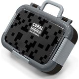 Coral High Siyah Blok Desenli Çelik Beslenme Kabı 39201 - Renkli
