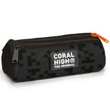Coral High Siyah Blok Desenli Kalem Kutusu 11194