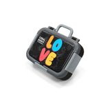 Coral High Siyah Çok Renkli Love Baskılı Erkek Çocuk Paslanmaz Çelik Beslenme/Yemek Kabı - 39130